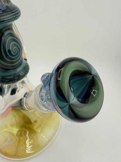 Brando Glass Wig Wag Space Tech Large Beaker w/Bowl 14mm 90°