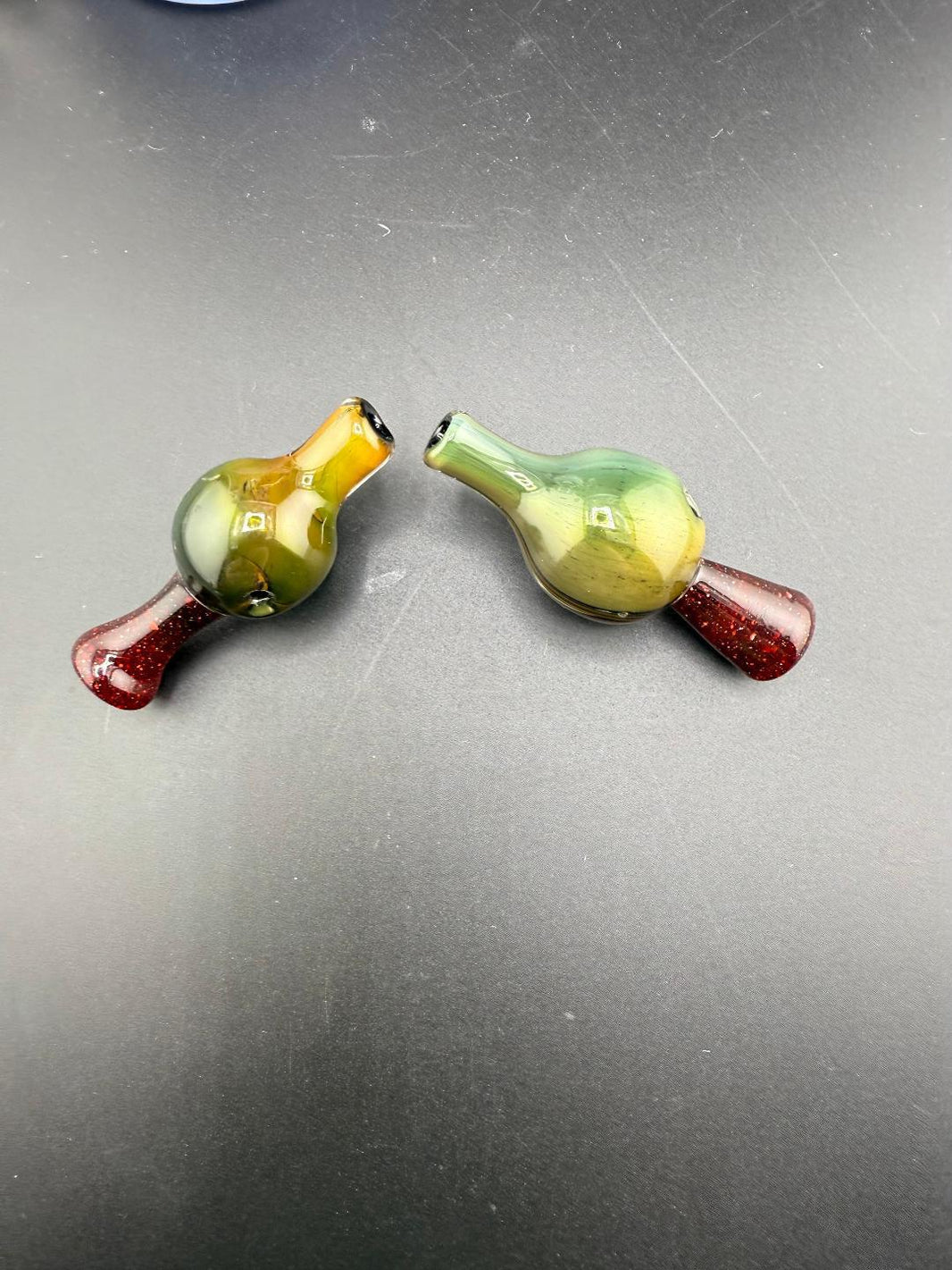Fixed On Flow Glass Space Tech w/ Red Bubble Cap