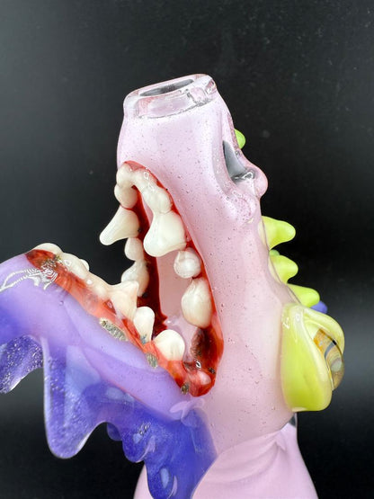 Phranq Glass Pink Open Mouth Dragon Rig 10mm 45°