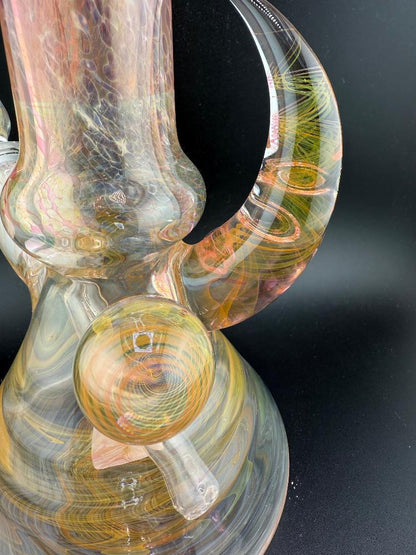 Brando Glass Heavy Fumed Beaker w/ Cold Worked Bowl 14mm 90°