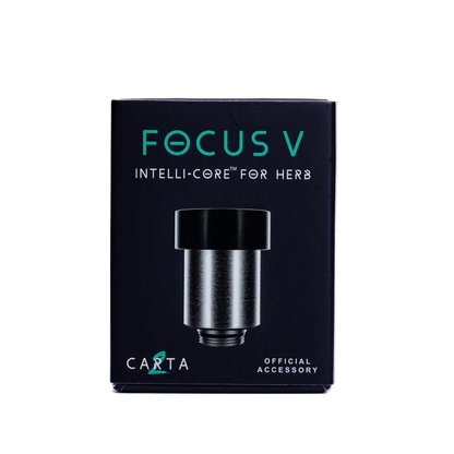 Focus V Carta 2 Intelli-Core™ for herb, featuring advanced thermal consistency and flavor enhancement.