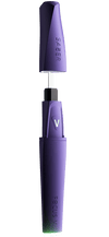 Focus V Saber electronic dab tool in purple, featuring USB-C charge, LED spotlight, and 3 power levels for optimal performance.