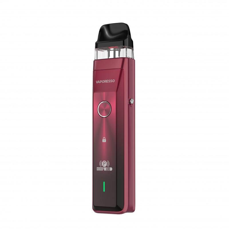 Vaporesso XROS Pro pod vape in red with adjustable power and AXON Super Pulse mode.