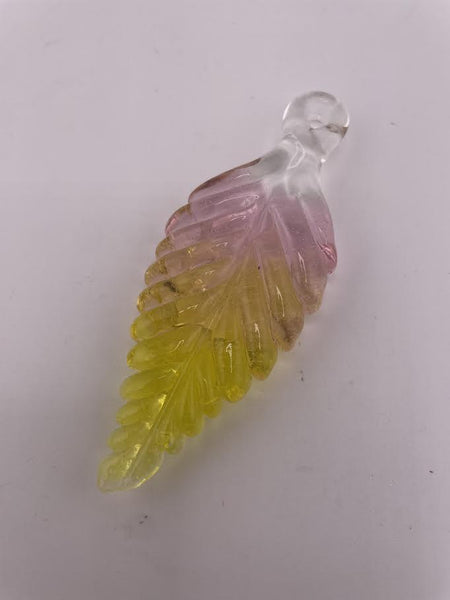 Madelyn Glass Pendant - Leaf