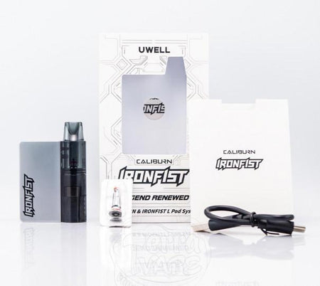 Uwell Caliburn Ironfist L Kit - Metallic Silver