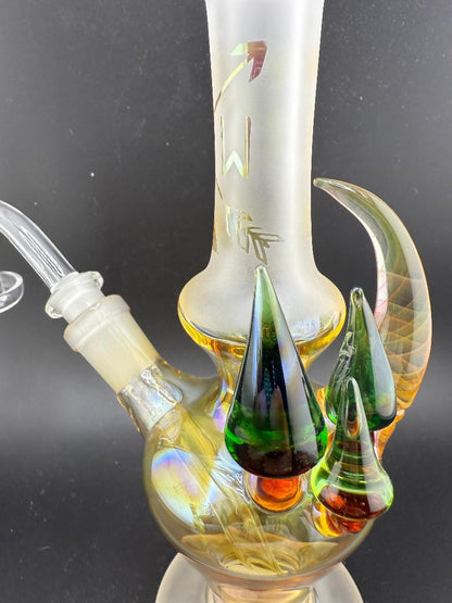 Brando Glass Sandblasted Mushroom Tree Rig 10mm 45°