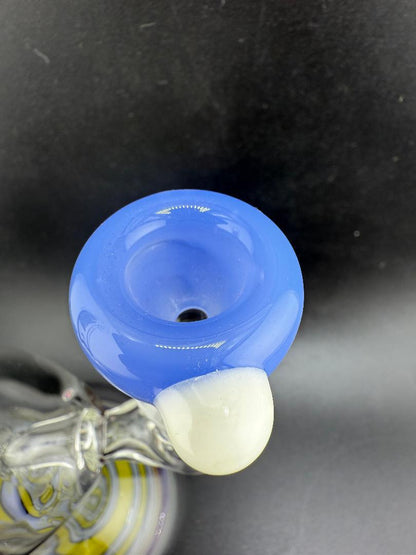 Highgrade Glass Single Color Blue 14mm Bowl piece