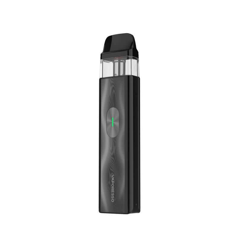 Vaporesso XROS 4 Mini vape device with adjustable airflow and COREX 2.0 technology, featuring a sleek all-aluminum design.
