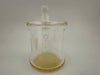 Home Blown Glass Colored Q-Tip ISO Jar for dab station, made in the USA with durable borosilicate construction.
