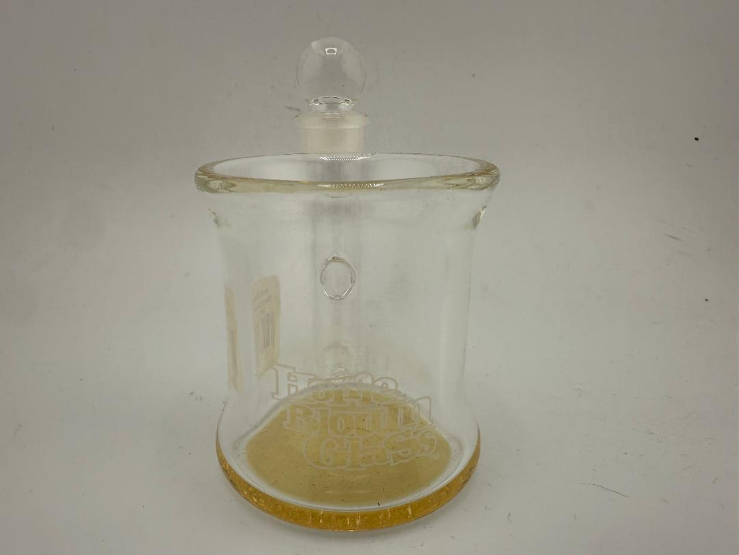 Home Blown Glass Colored Q-Tip ISO Jar for dab station, made in the USA with durable borosilicate construction.