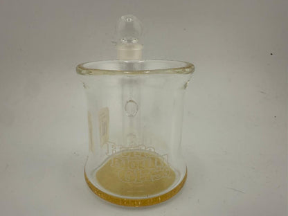Home Blown Glass Colored Q-Tip ISO Jar for dab station, made in the USA with durable borosilicate construction.