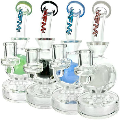 AFM Glass 8"  Swiss Ball Glass Dab Rig TX694 14mm 90°