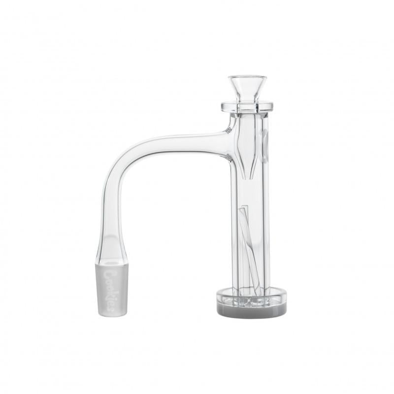 Cookies Tower Slurper Banger with tall design and opaque base for enhanced airflow and smooth vaporization.