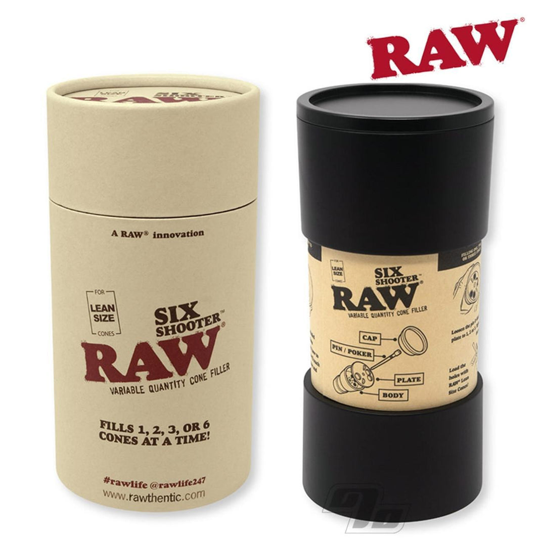 RAW Six Shooter | Fill Up to 6 RAW Cones at Once – Kingsize & 1¼ Sizes
