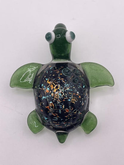 Tim Doane Glass Pendant - Dichro Turtle