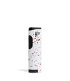 Wulf Blitz butane dab torch with built-in tool in white red splatter design for concentrate enthusiasts.