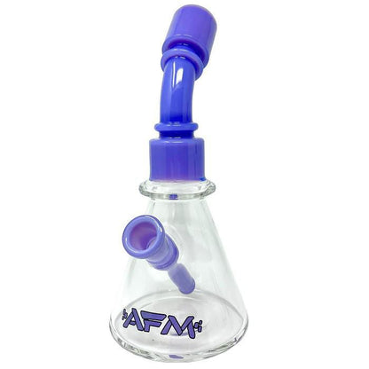 AFM Glass 8" One Shot Clear Glass Mini Dab Rig 14mm 45°