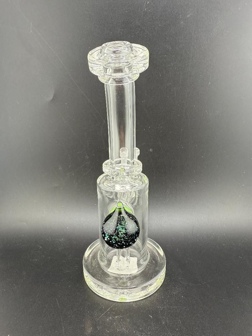 Crondo Glass Clear Banger Hanger w/ Dichro Marble 14mm 90°
