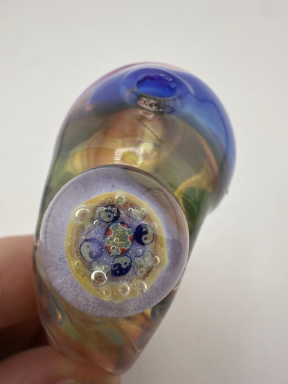 Dunnright Glass Sherlock Pipe - Multi Colored