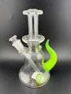 Pugsley Glass Straight Neck Jammer Rig w/ Colored Horn & Opal 10mm 45°