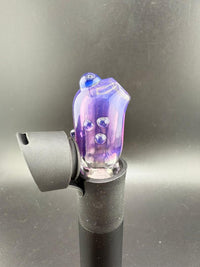 Paulson Pieces Puffco Pivot Glass Replacement Top W/ Auto Spinning Pearl Feature - Purple Side Shooter