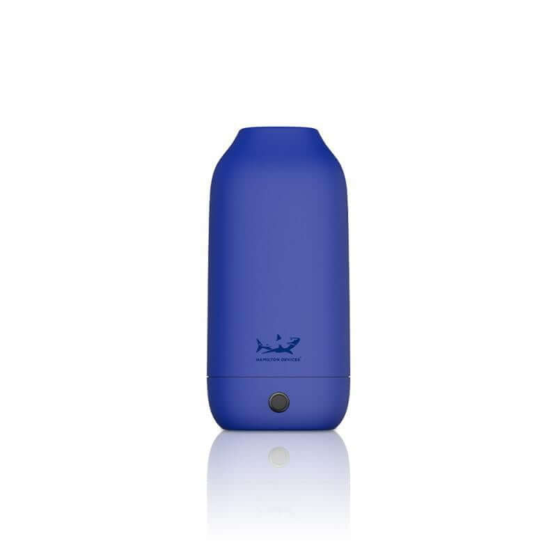 Hamilton Devices Tombstone V2 in blue color, a sleek vaping device with upgraded features for concentrates.