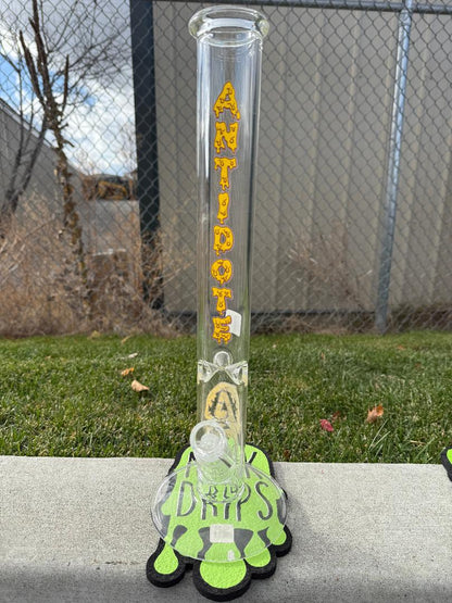 Antidote Glass 18" Straight Tube 14mm 45° Drip