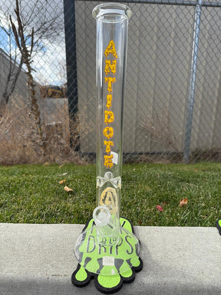Antidote Glass 18" Straight Tube 14mm 45° Drip