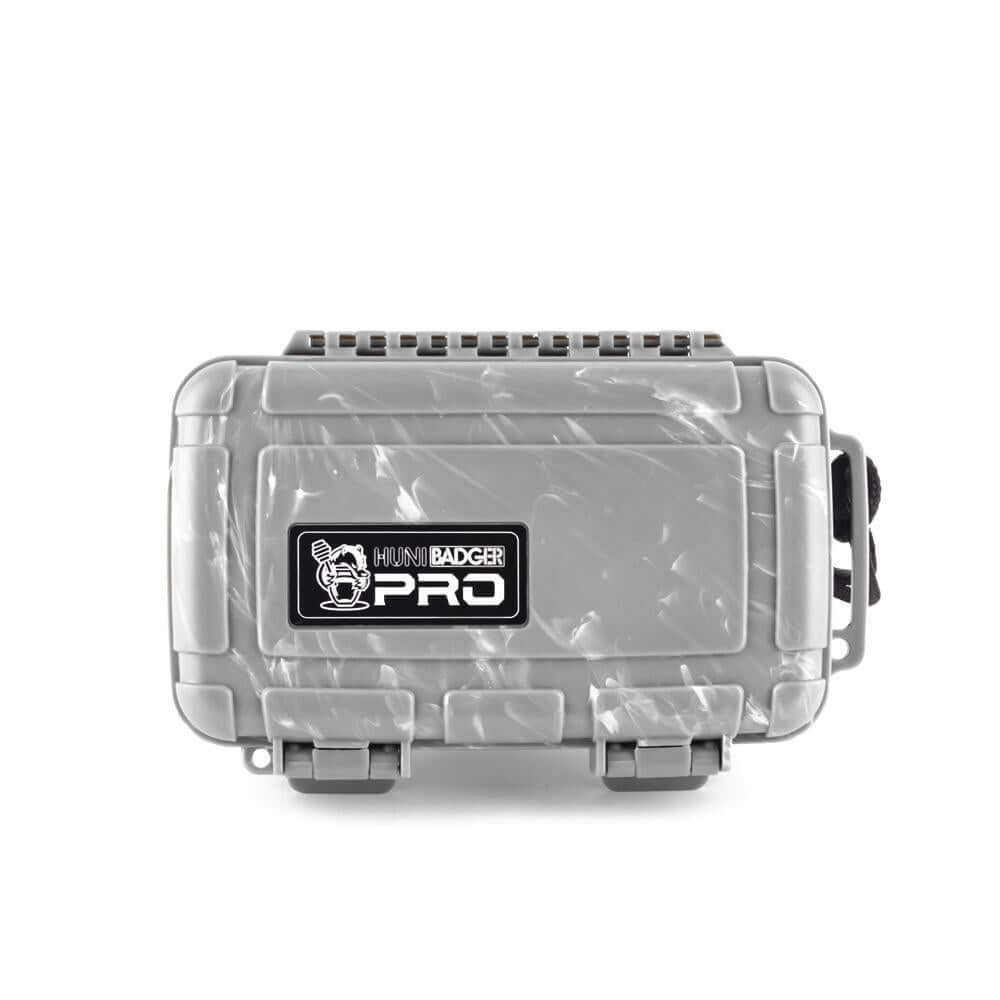 Huni Badger Pro portable case, durable design for storing herbal extract device and accessories.