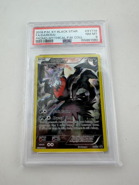 Pokémon TCG Graded – Darkrai XY114 – PSA NM-MT 8 – 2016 XY Black Star Promo