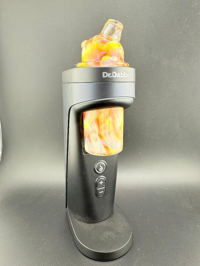 Paulson Pieces Dr. Dabber Switch 2 Replacement Glass & Cap Yellow Tie Dye