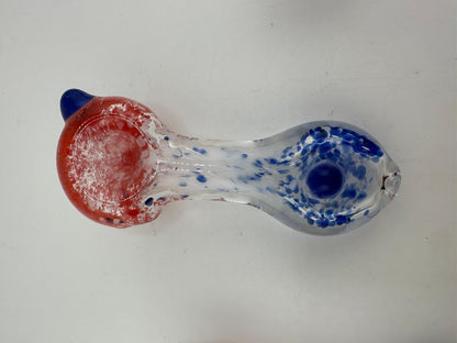 Highgrade Glass Dry Pipe  - Frit Colored