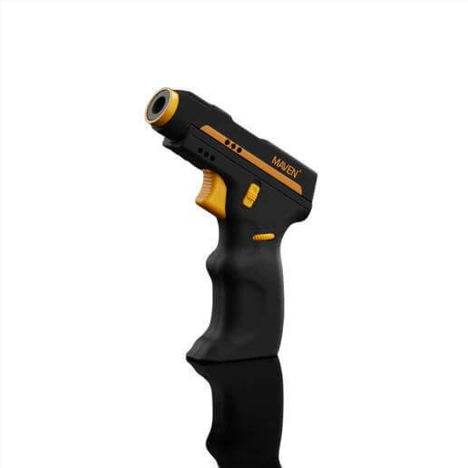 Maven Model K2 Butane Torch showcasing sleek design, precision power, and ergonomic grip for culinary and DIY use.