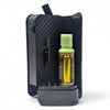 Cheech 510 Cart Battery with leather wrap and green vape cartridge for a premium vaping experience.