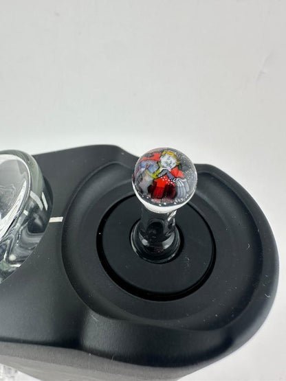 Paulson Pieces Dr. Dabber Switch GO Joystick Carb Cap – Clear with Millie Images