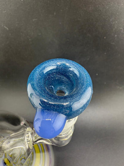 Highgrade Glass Single Color Teal Blue 14mm Bowl piece