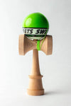 Sweets Kendama Starter in sticky clear green, ideal for beginners and easy to learn with.