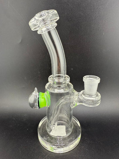 Crondo Glass Clear Banger Hanger w/ Dichro Marble 14mm 90°