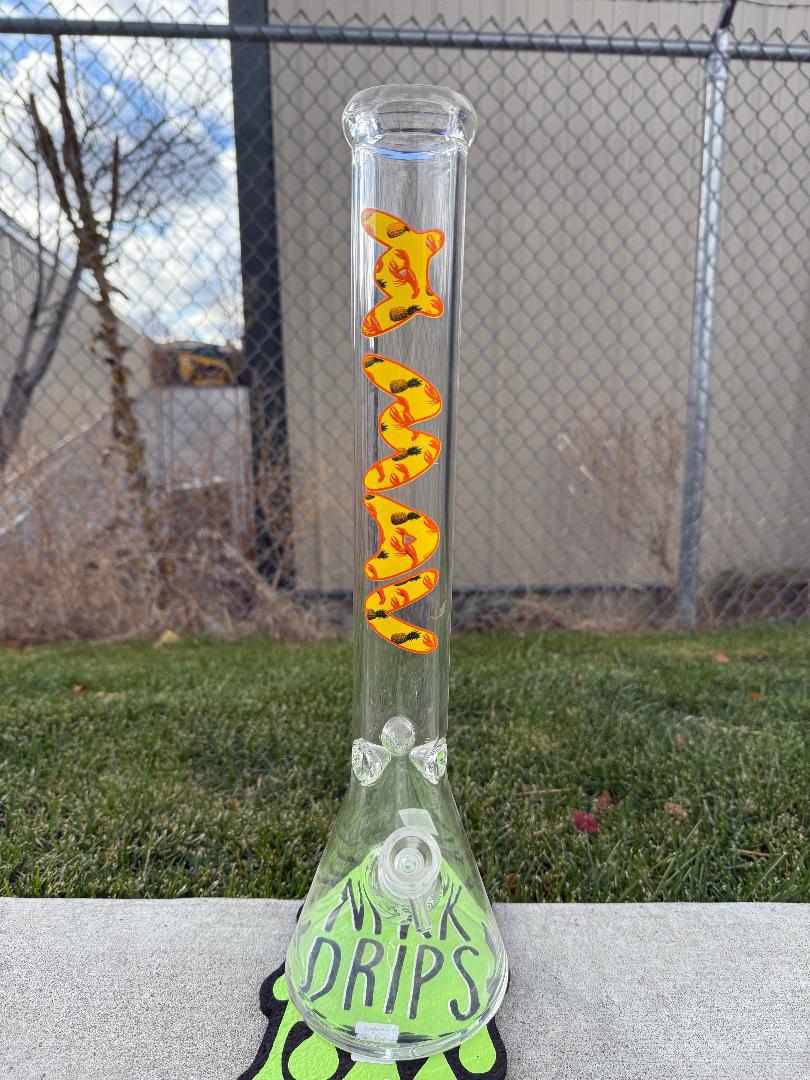 MAV Glass 18" Beaker 14mm 45° - Pineapple Lobster Beaker