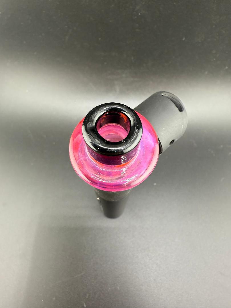 Paulson Pieces Puffco Pivot Glass Replacement Top W/ Auto Spinning Pearl Feature - Pink Funnel