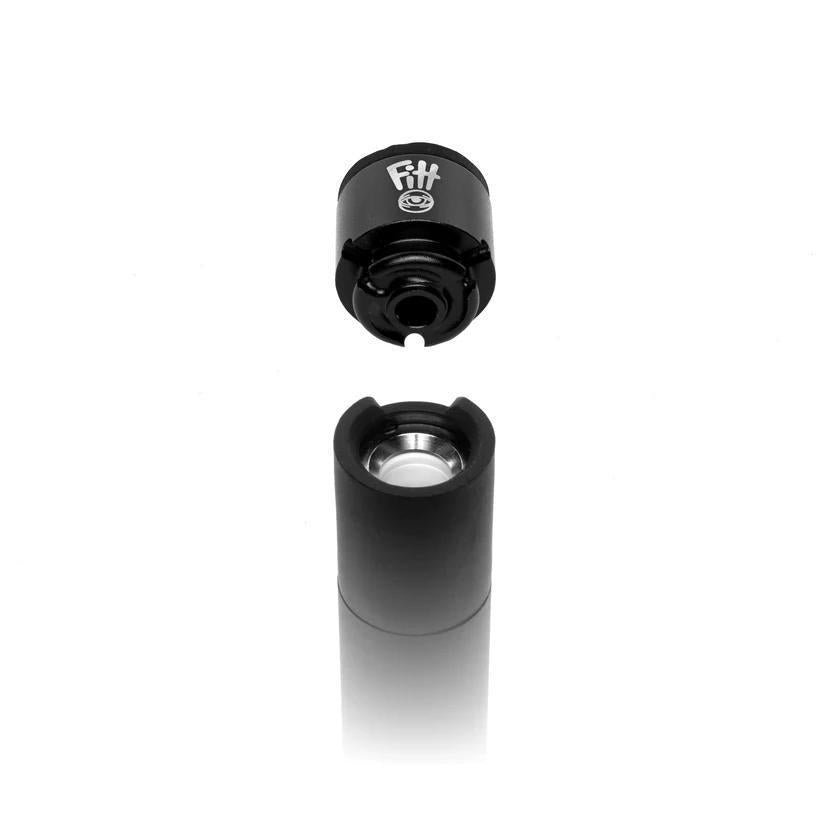 Ryan Fitt Pivot Adapter - "Interface" Single Unit showing the black anodized aluminum body and built-in air path.
