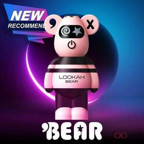 Lookah Bear Limited Edition 510 Battery in cute design with soft silicone body and tie dye colors.