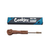 Cookies Wax Dab Tool with wooden handle and stainless steel scoop; ideal for concentrate enthusiasts.