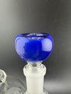 High-quality blue 14mm bowl piece showing smooth design for efficient use, ideal for various compatible devices.