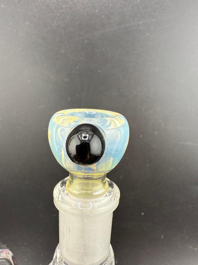 Highgrade Glass Single Color Fumed 14mm Bowl piece