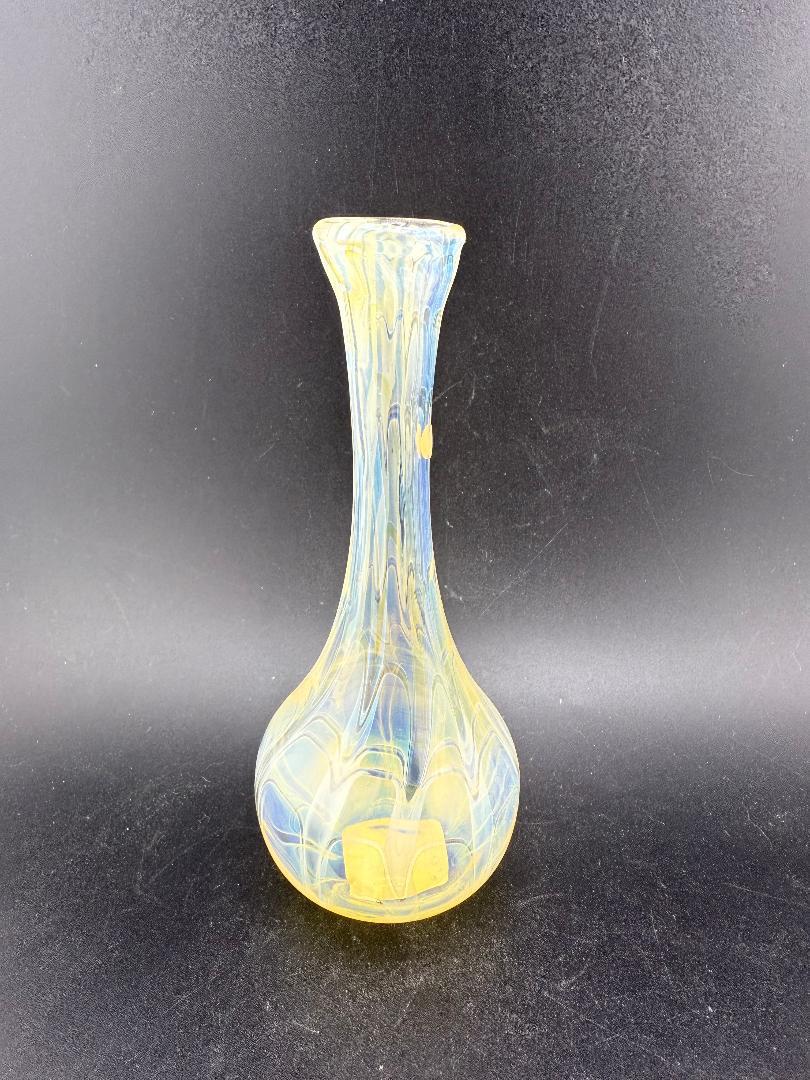 Filla John Glass Small Vase - Fumed Yellow