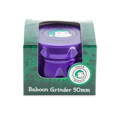 Green Monkey Zinc Baboon Crown Grinder 50mm