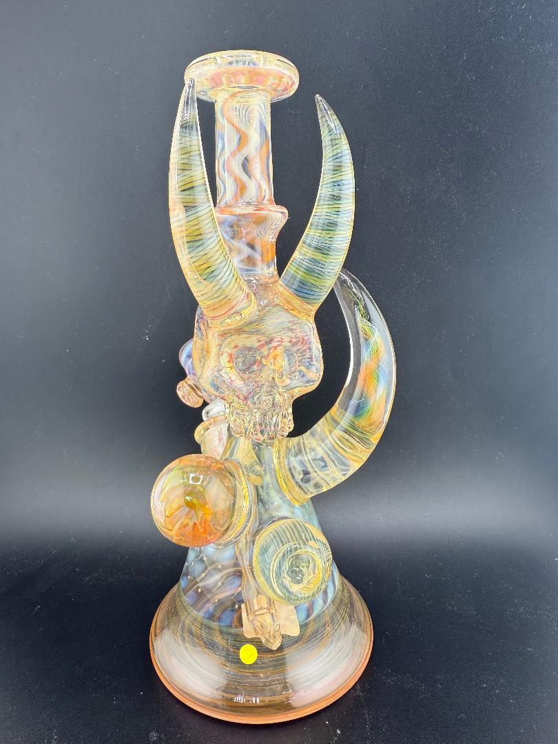 Brando Glass Fumed Skull Rig 10mm 45°
