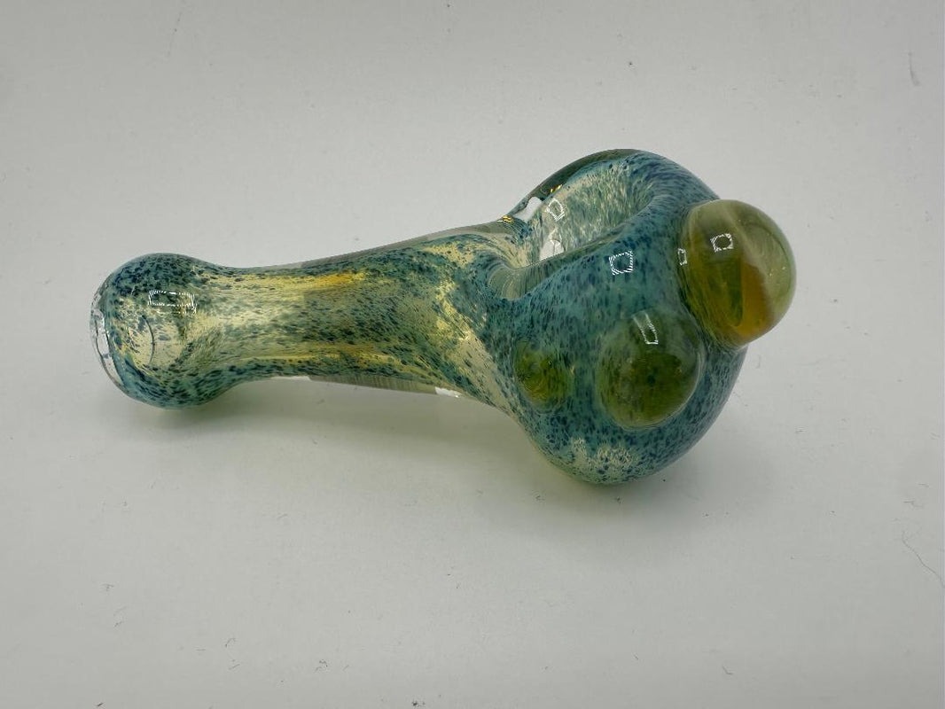 Mop Head Glass Dry Pipe - Full Color Frit