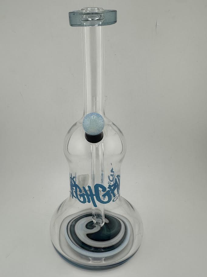 ! HighGrade Glass Banger Hanger Rig -  Reversal Bottom With Case  * Needs Pictures of case